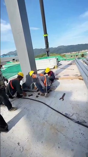 😱 How Massive Steel Buildings Are Built? | Steel Frame Construction #shorts