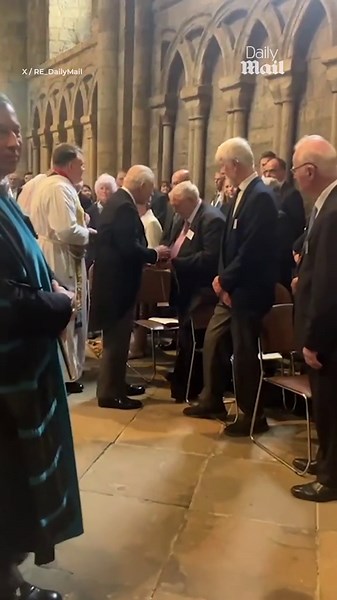 King and Queen at the Royal Maundy Service at Durham Cathedral