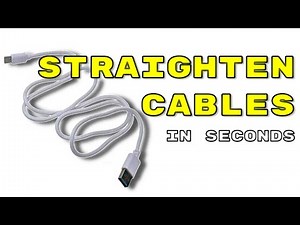 STRAIGHTEN CABLES. HOW TO REMOVE KINKS FROM ANY CABLES