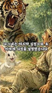 호랑이를 속인 토끼의 재판 #전래동화 #한국설화 #토끼와호랑이 #지혜로운이야기 #교훈이야기#쇼츠스토리 #옛날이야기 #인생교훈 #사이다결말 #은혜와배신 #구전동화 #한국민담 #야담