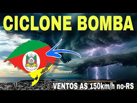 🚨CICLONE BOMBA no RIO GRANDE DO SUL-VENTOS DE 113 KM/H e ALERTA GERAL- 06/08/26