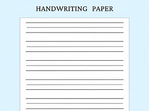 Handwriting Practice Paper Printable, Kids Writing Sheet, Kindergarten Lined Page, Portrait and Landscape, US Letter Size DIGITAL DOWNLOAD - Etsy UK