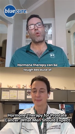Hormone therapy for prostate cancer can save lives — but the side effects can be tough. Fatigue, hot flashes, changes in strength, mental fog, even mood shifts. These are real challenges men face when testosterone is suppressed. In this excerpt from the Blue Cure Men’s Health Podcast, Kristen Scarpato, MD, MPH, Urologic Oncologist at Vanderbilt University Medical Center, shares what men can expect and how staying active, walking, and connecting with support groups can make a real difference. My 
