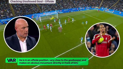 Liverpool disallowed goal vs Man City: Howard Webb says 'not unreasonable' to rule out Virgil van Dijk header