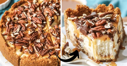 DIY Chocolate & Caramel Turtle Cheesecake Recipe