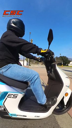 Full video link in comments. Stop paying for gas! This machine is the perfect commuter AND it is on sale for only $2,995!!! https://cscmotorcycles.com/buy-a-bike/electric-scooters/ | CSC Motorcycles