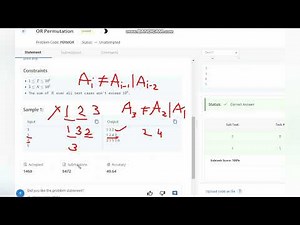 OR Permutation | PERMOR | Codechef STARTERS 107 | Full Solution