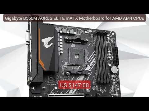 Gigabyte B550M AORUS ELITE mATX Motherboard for AMD AM4 CPUs — Top Pick 2026 | Unbeatable Price!