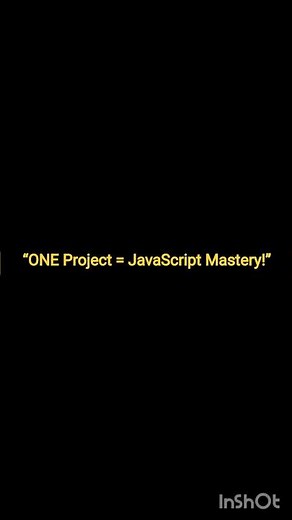 Learn JavaScript Step-by-Step by Building ONE Real Project 🚀|#javascript #learnjavascript #coding |