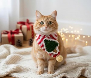 Crocheted Cat Scarf Pattern | PDF Digital Download - Etsy