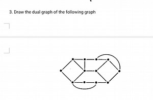 Question: Draw the dual graph of the given planar graphThe pr... | Filo
