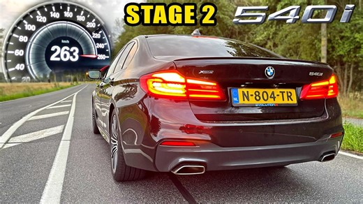 BMW 540i xDrive G30 MHD Stage 2 – 0–250 KM/H POV + Turbo Sound! 🔥🚗