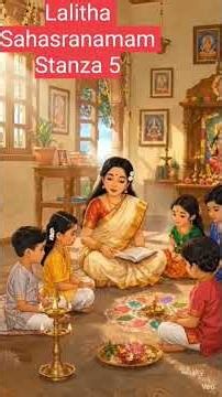Learn Lalitha Sahasranamam with Teacher & Kids|Lalitha Sahasranama Made Easy| 1 to 10 Stanzas
