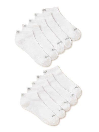 Avia Women's Lightweight Performance Low Cut Socks, 10-Pack
