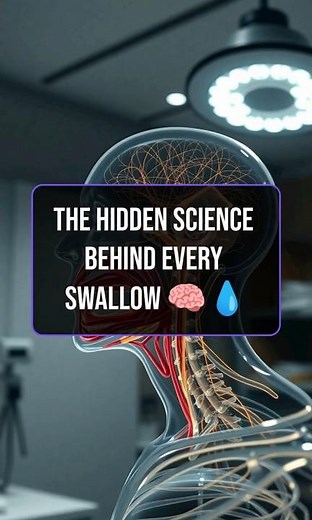 The Hidden Science Behind Every Swallow 🧠💧 #health #facts #wellness