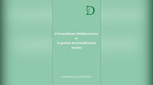 Projet DECODDEX : Conférence biodiversité marine, interview de Sandrine Ruitton