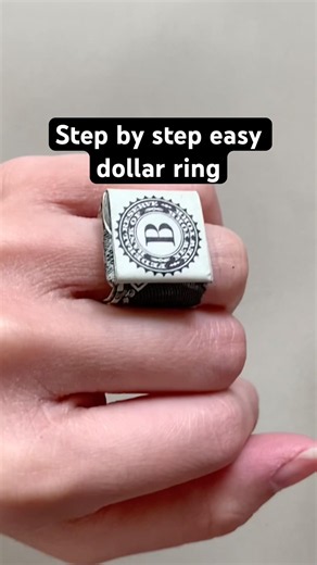Easy $1 ring tutorial