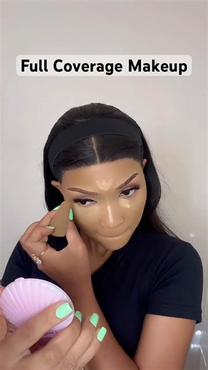 Full Coverage Neutral Makeup Tutorial | Step-by-Step #fullcoverage #softglammakeup #shorts #makeup