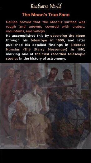 🪐 The Moon’s True Face | Galileo’s First Discovery That Changed Astronomy. #universe #space #galaxy