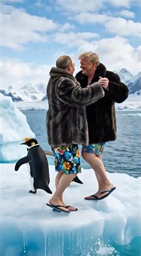 Trump and Putin dance on the ice