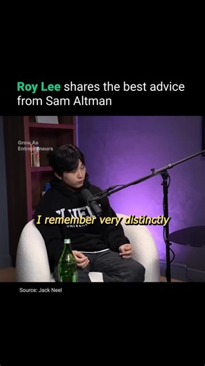 Grow As Entrepreneurs on Instagram: "@im_roy_lee, founder of Cluely, shared the best advice he ever received, referencing a clip from Sam Altman, CEO of OpenAI. Altman explained that much of his success came from not listening to others and trusting his own judgment above all. The principle is simple: no one has more context on your life than you do. Studies show that 85% of people rely heavily on external advice, yet most advisors lack the full picture. Trusting your instincts often leads to be