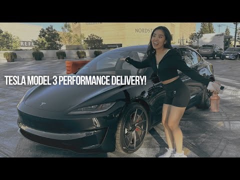 GOT MY TESLA MODEL 3 PERFORMANCE DELIVERED!! 😋