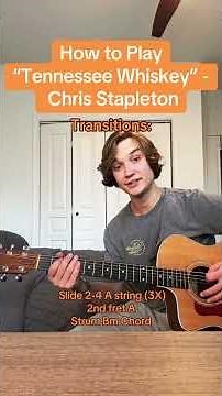 How to Play “Tennessee Whiskey” - Chris Stapleton 🎸 #guitartok #beginnerguitar #guitarlesson
