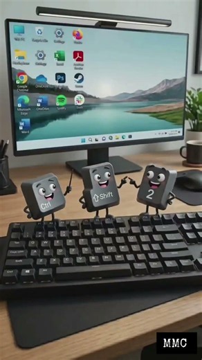 Resize Desktop Icons with Shortcut Key 🔥 | Make Icons Bigger or Smaller in 15 Seconds #shortcutkeys