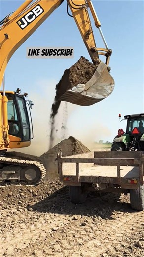 🚜 Tractor Trolley Loading by **JCB Excavator | Amazing Heavy Machine Work