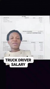 1.1M views · 7.5K reactions | Truck driver Salary | Boni Xaba | Facebook