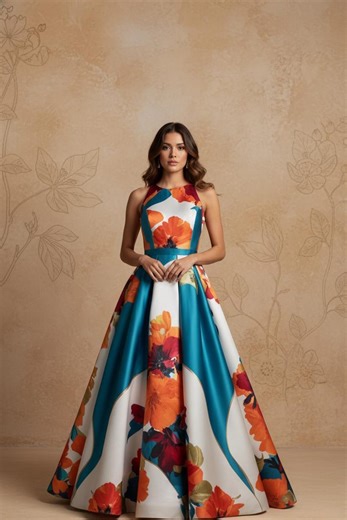 Boho Maxi Dress Women Summer Spring Floral O-neck High Waist Sleeveless Evening Gown - Etsy