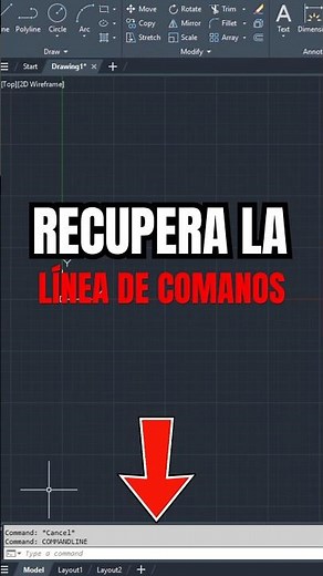 ✅ AutoCad - Recover COMMAND LINE #autocad #architecture