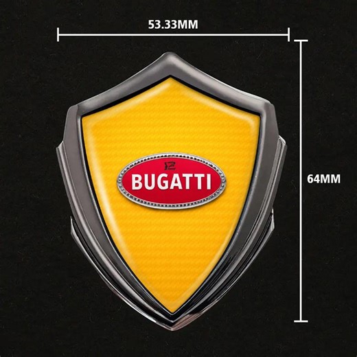 Bugatti 3D Metal Shield Emblem Logo Domed Glossy Epoxy Resin Car Badge, Handmade Decal for Fender, Door, Window, Custom Car Accessories - Etsy