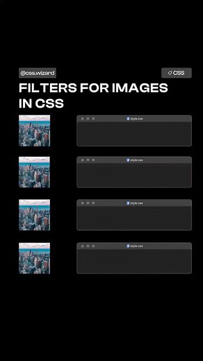 356 reactions · 72 shares | Filters for IMAGES in CSS . . . . By - @cssiseasy . . . Follow for more . #css #webdesign #html5 #code #js #csstips #javascript #coding #frontend #learndesign #designtips #html #programming #100daysofcode #csstricks #vscode #figma #developer #coder #website #csstips #webdeveloper #coding | Unique Ideas | Facebook