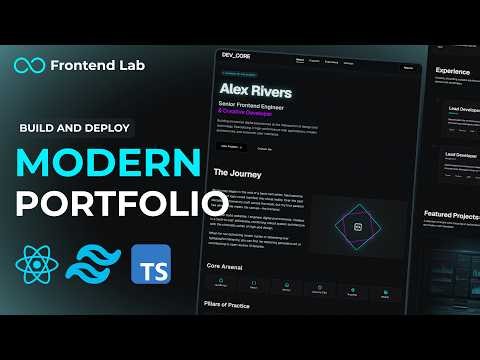 Build and Deploy a Modern Developer Portfolio with React, Tailwind CSS and Framer Motion