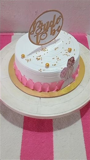 Bride to be cake #shortsfeed #shortvideo #cakeforbeginners
