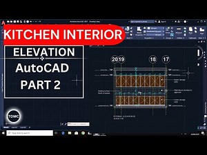 Kitchen Interior Elevation Design part 2 in AutoCAD