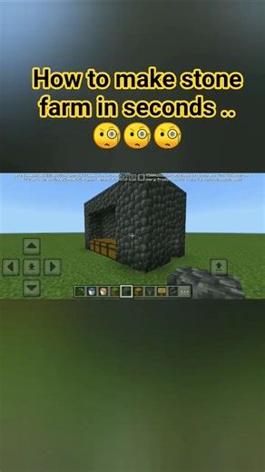 How to make stone farm in just seconds. #viral #evilgamerz077r #minecraftshorts #gaming