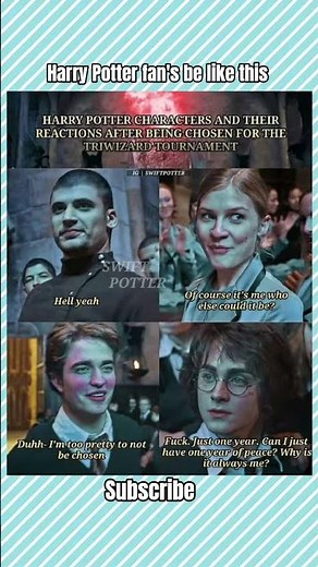 Harry Potter meme-Triwizard Tournament Reactions: Confidence vs Chaos #harrypotter #ytshorts #shorts