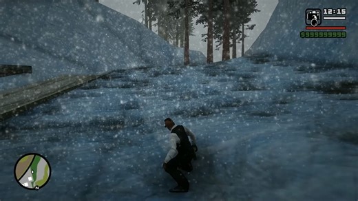 GTASA：分享一个冬季雪山MOD