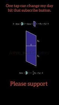 How to Calculate Trapezoid Area Using Visuals #maths #shorts