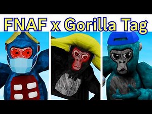FNF Five Nights at Freddy x Gorrila Tag (Five Nights at Monkeys Night 1 Demo) Cutscenes -Alex, Viper