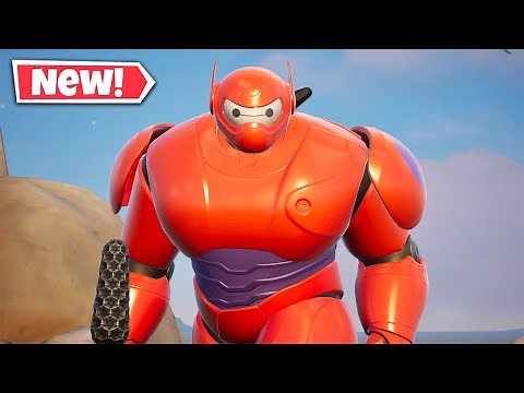 NEW HERO BAYMAX Skin Gameplay In Fortnite!