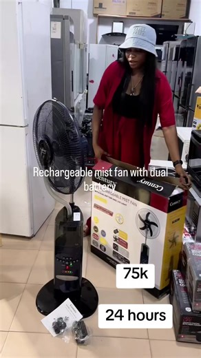 Upgrade to the 18-Inch Century Rechargeable Mist Fan