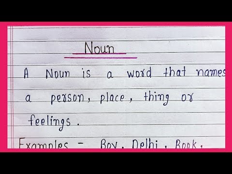 Noun Definition, Examples & Types | Easy English Grammar