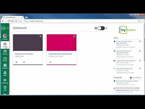 Basic Navigation of IvyLearn