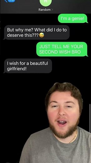 THREE WISHES!!!✨ *Texting Random Numbers!* #comedy #text #prank #shorts