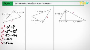 Ценно! Питагорова теорема. Всичко важно. Математика 9. клас