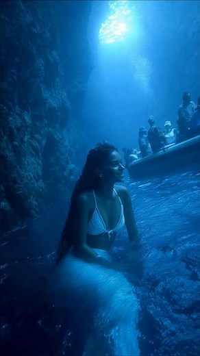 Mermaid Caught On Video Inside The Blue Grotto in Italy