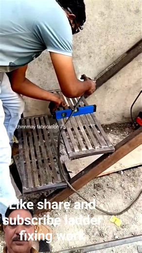Ladder fixing work idea #welding #shortvideo #shorts #viral #shortsyoutube